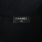 Chanel Boutique Vintage Hoodie CC Logo Button Keyhole Cardigan Fringe Jacket — view 7
