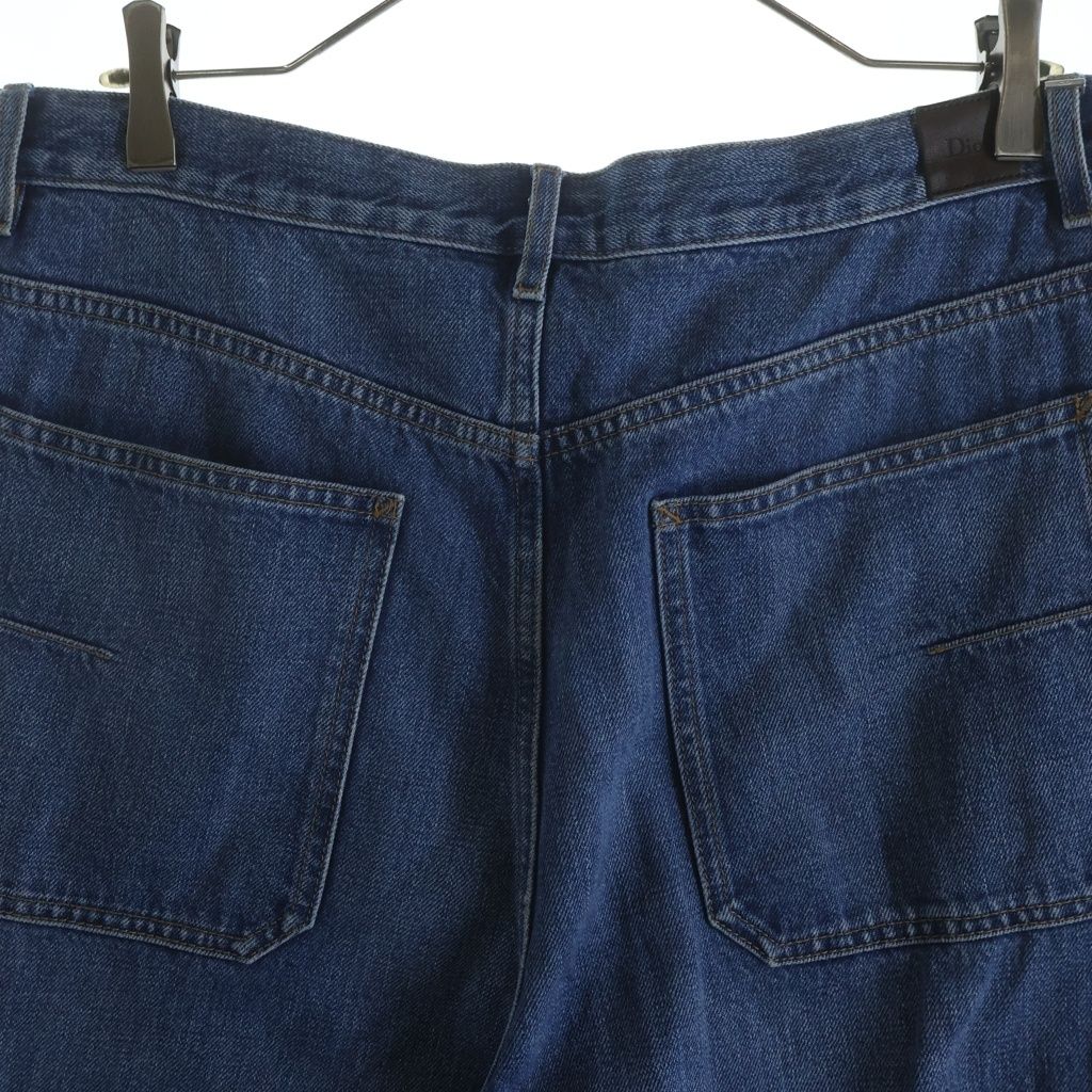 Dior Side Logo Embroidery Cargo Denim Pants Indigo — view 4