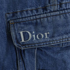 Dior Side Logo Embroidery Cargo Denim Pants Indigo — view 5