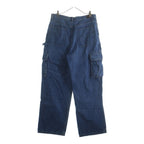 Dior Side Logo Embroidery Cargo Denim Pants Indigo — view 2
