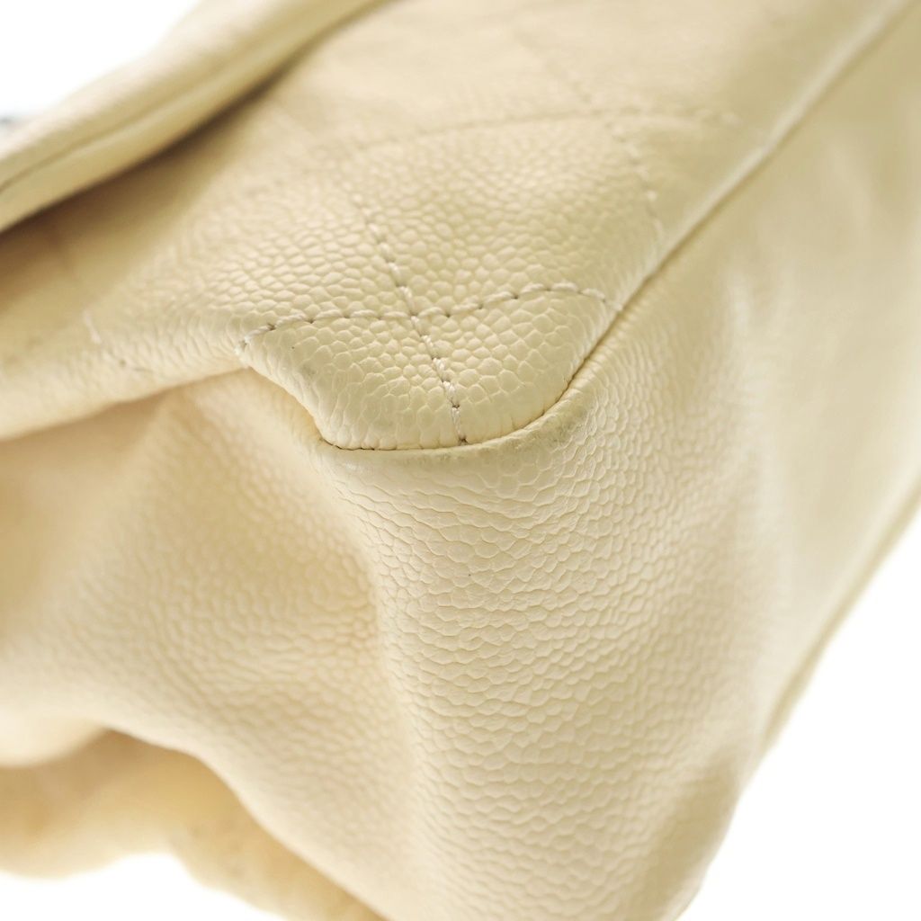 Chanel Quilted in the Mix Chain Shoulder Bag Beige Caviar Leather — view 5