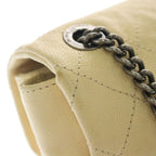 Chanel Quilted in the Mix Chain Shoulder Bag Beige Caviar Leather — view 7