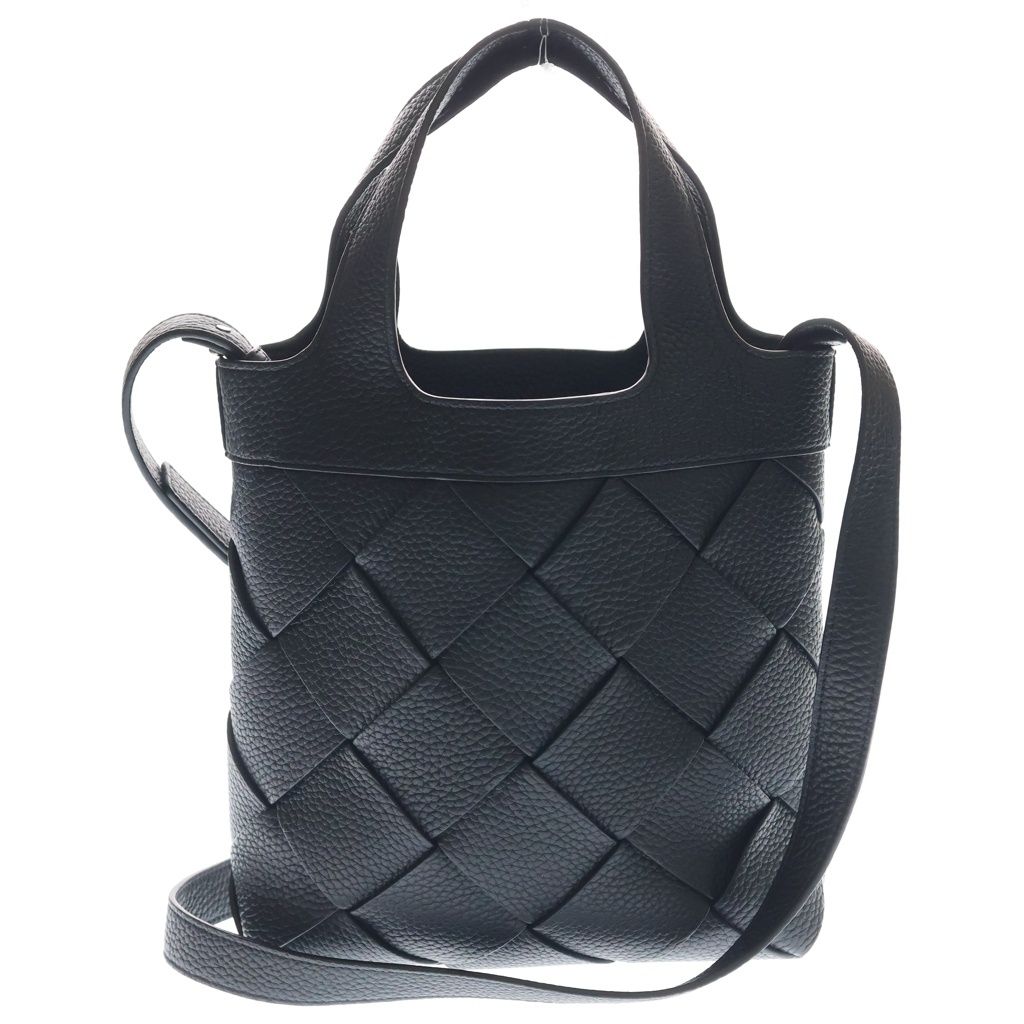 Bottega Veneta Small Diago Leather Quilted 2-Way Tote Shoulder Back Black — view 2