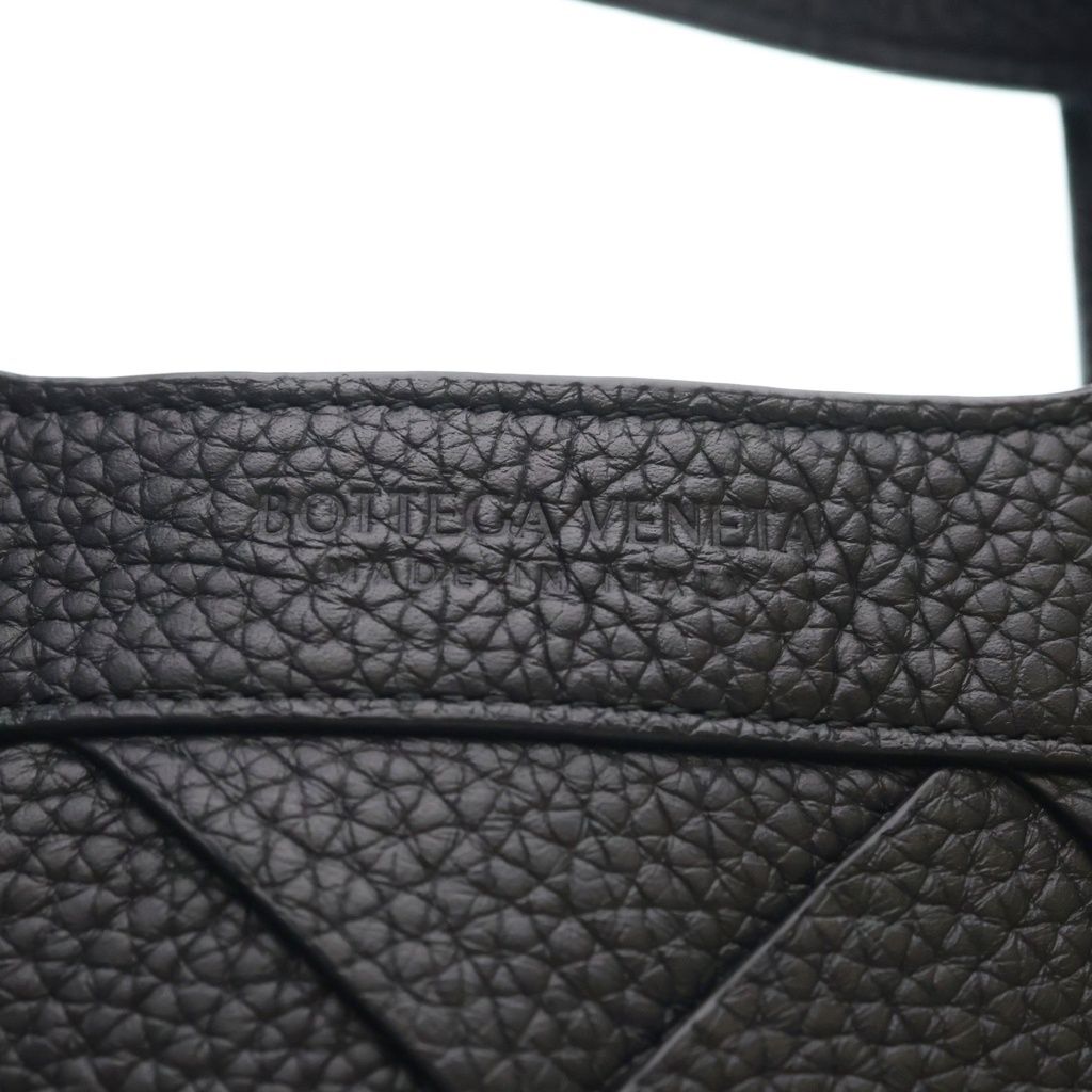Bottega Veneta Small Diago Leather Quilted 2-Way Tote Shoulder Back Black — view 7