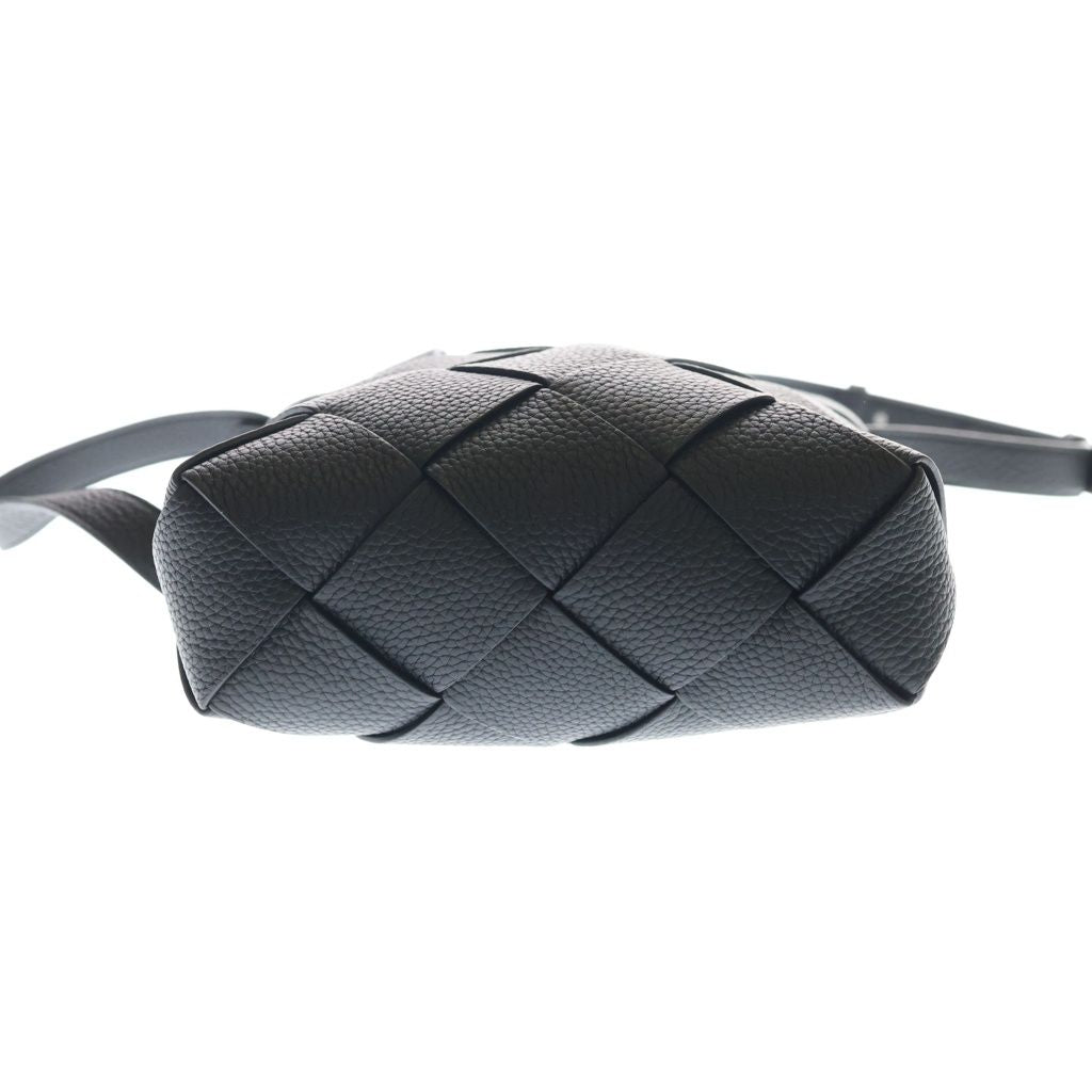 Bottega Veneta Small Diago Leather Quilted 2-Way Tote Shoulder Back Black — view 4