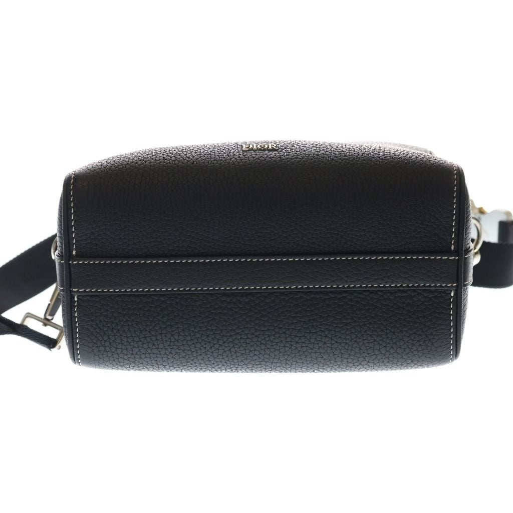 Dior Lingot 22 Leather Shoulder Bag Black — view 4