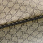 Gucci GG Canvas Sherry Line Suitcase Travel Bag Silver Beige — view 6