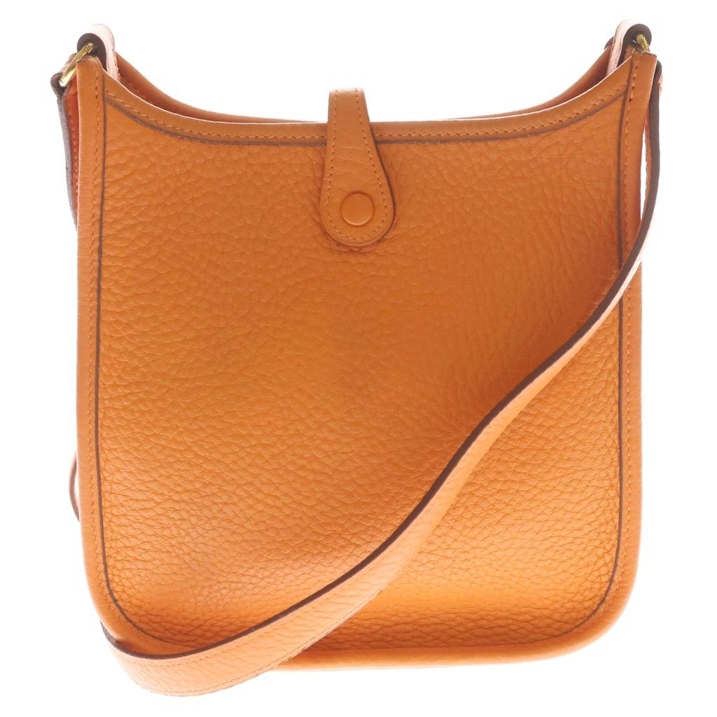 Hermes Evelyne TPM Orange Taurillon Clemence Handbag — view 2