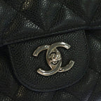 Chanel Maxi Quilted 30 S Flap Chain Shoulder Bag Black Caviar Leather Box Card — view 6