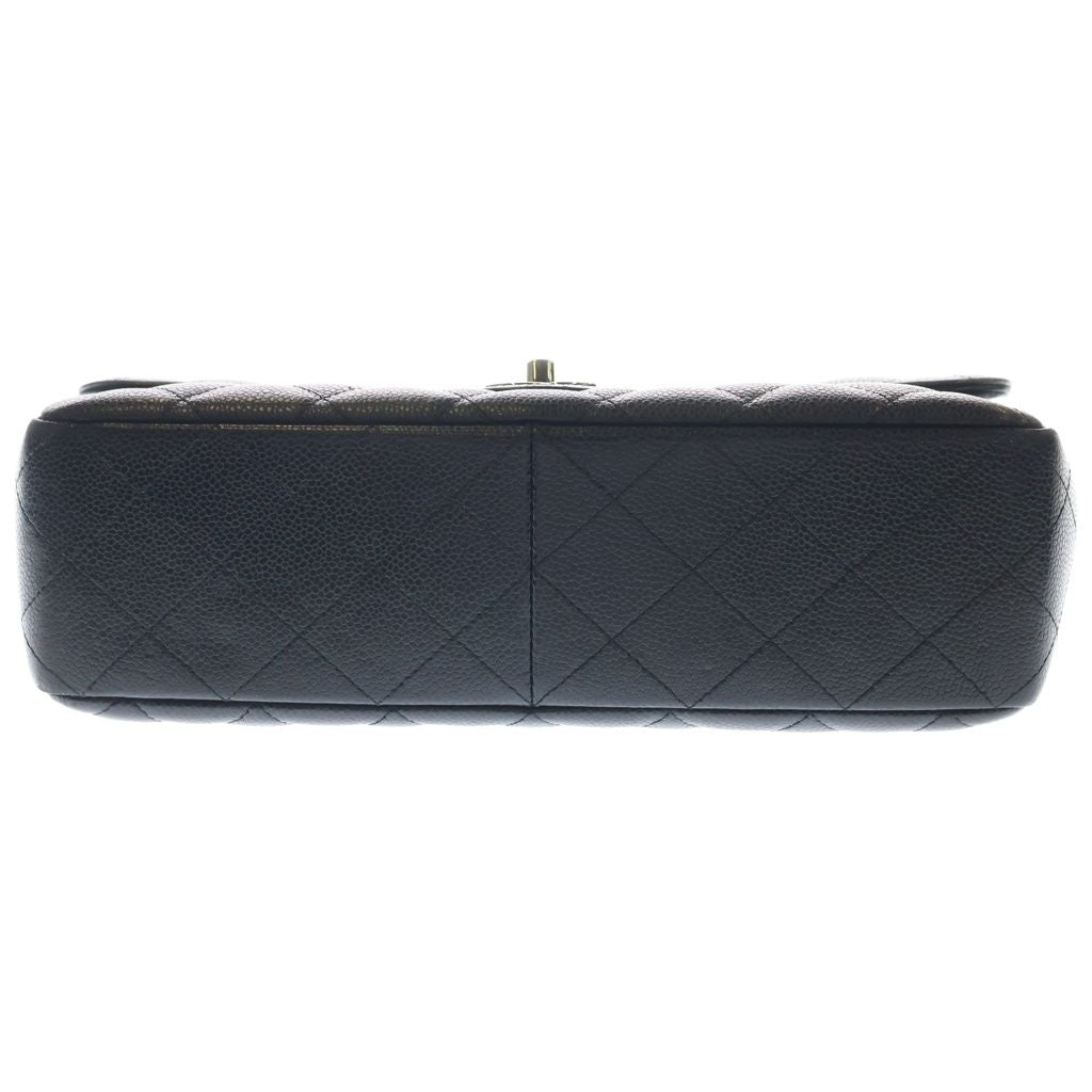 Chanel Maxi Quilted 30 S Flap Chain Shoulder Bag Black Caviar Leather Box Card — view 4