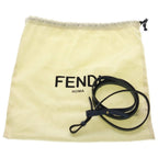 Fendi Montresor Mini Shoulder Bag Drawstring Blue Leather Gold — view 8