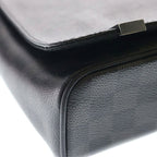 Louis Vuitton District PM Damier Graphite Leather Shoulder Bag Black — view 5