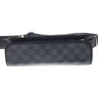 Louis Vuitton District PM Damier Graphite Leather Shoulder Bag Black — view 4
