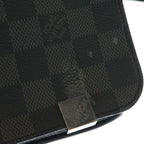 Louis Vuitton District PM Damier Graphite Leather Shoulder Bag Black — view 6