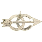Chanel CC Logo Arrow Earrings Rhinestone Gold — view 6