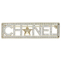 Chanel Rhinestone Logo Brooch Pin Badge Gold