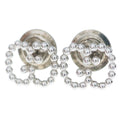 Gucci GG Logo Earrings Silver