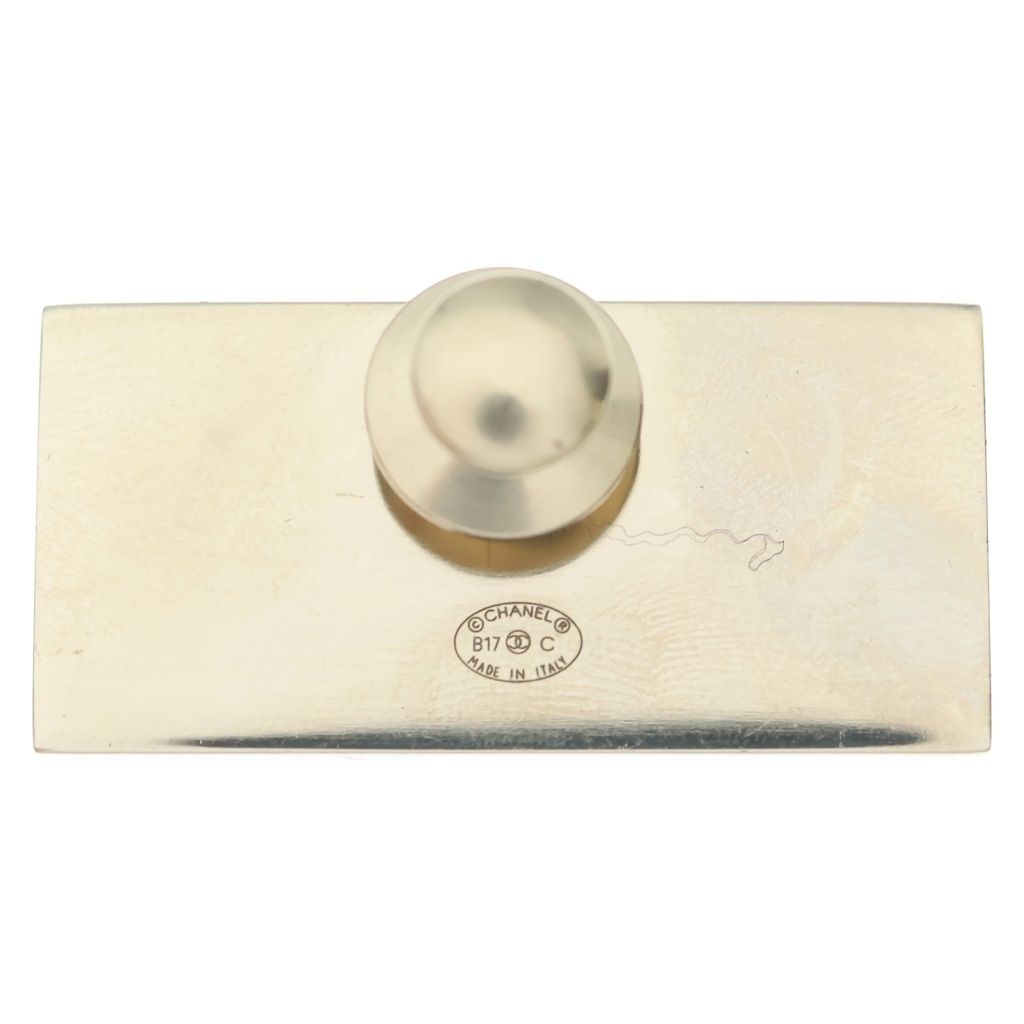 Chanel Brooch Pin Badge Black Gold 17c — view 2
