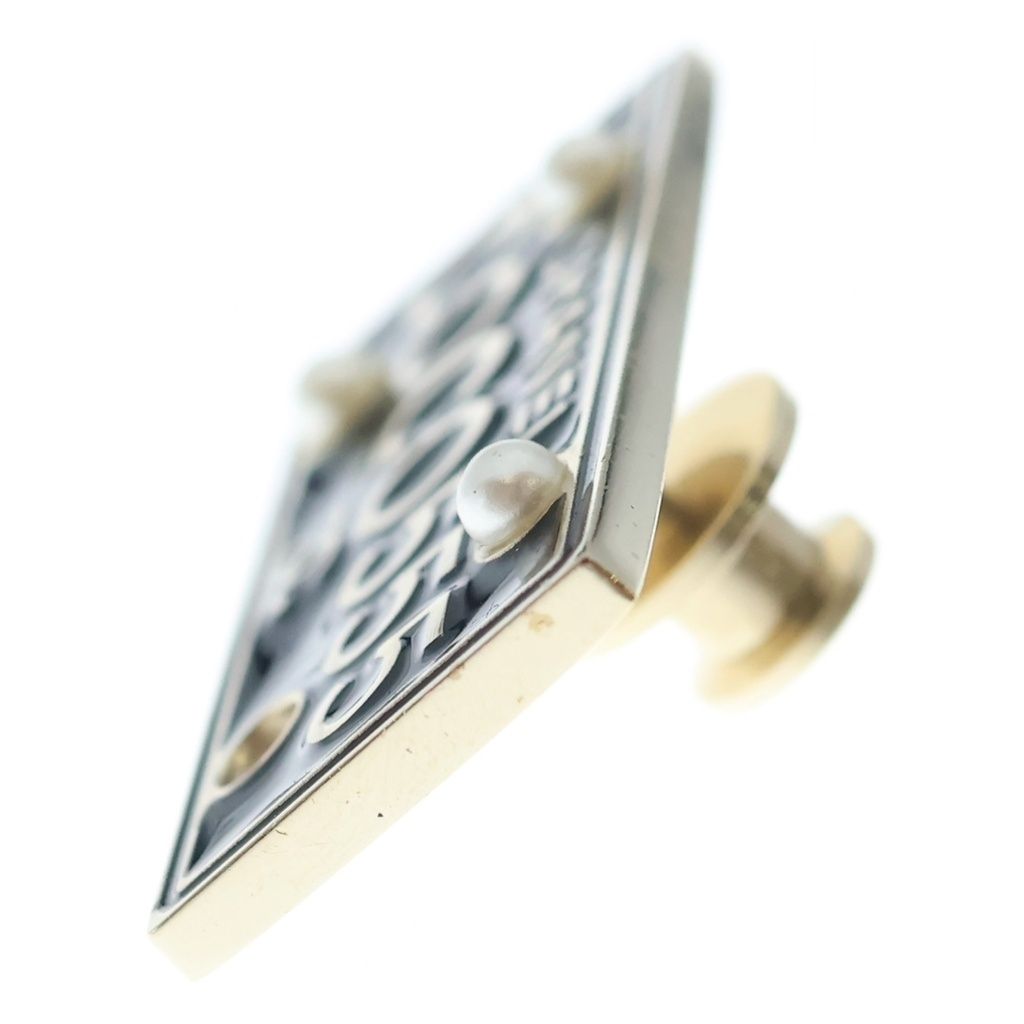 Chanel Brooch Pin Badge Black Gold 17c — view 4