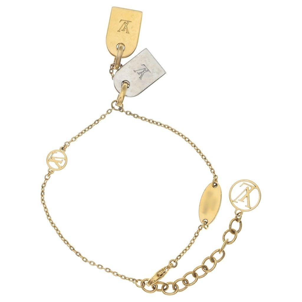 Louis Vuitton Nanogram Bracelet Gold Plated Silver — view 2