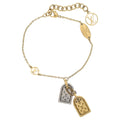 Louis Vuitton Nanogram Bracelet Gold Plated Silver