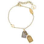 Louis Vuitton Nanogram Bracelet Gold Plated Silver