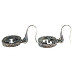 Gucci GG Logo Arabesque Hook Earrings Silver — view 3