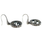 Gucci GG Logo Arabesque Hook Earrings Silver — view 4
