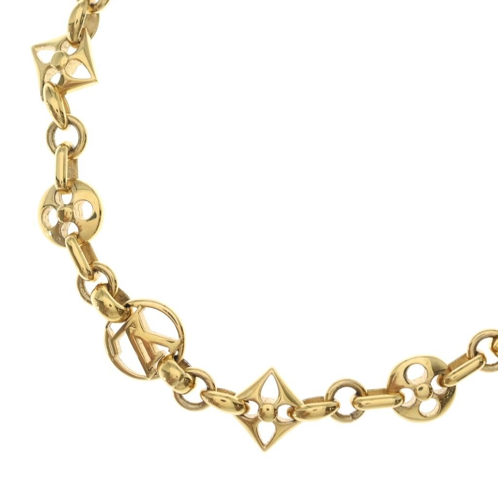 Louis Vuitton Collier Cles Inlock Necklace Gold Plated