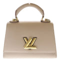 Louis Vuitton Twist BB One Handle Shoulder Bag Pink Beige Leather Gold