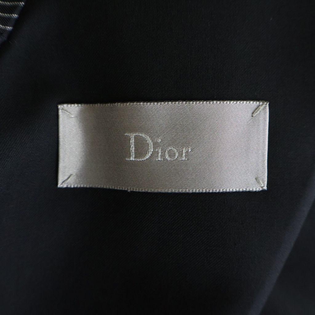Dior Cashmere Wool Swallowtail Coat Color Less Jacket Black — view 7