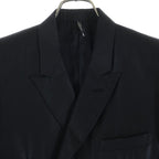 Dior Homme Eddie Era Polyester Wool Double Breasted Tailored Jacket Black — view 3