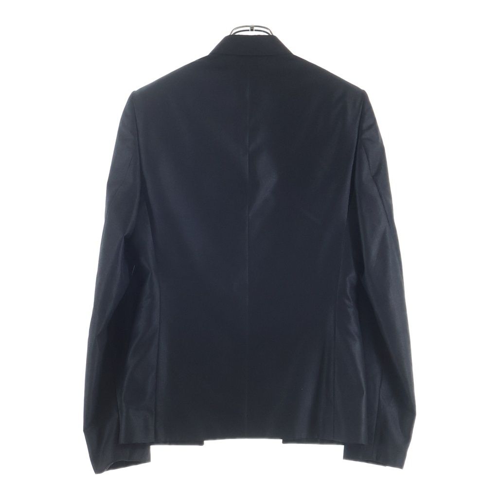 Dior Homme Eddie Era Polyester Wool Double Breasted Tailored Jacket Black — view 2