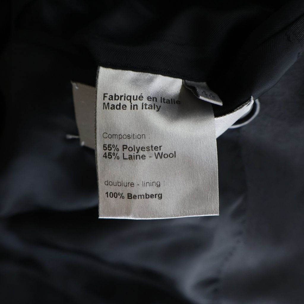 Dior Homme Eddie Era Polyester Wool Double Breasted Tailored Jacket Black — view 8
