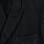 Dior Homme Eddie Era Polyester Wool Double Breasted Tailored Jacket Black — view 5