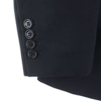 Dior Homme Chris Era Embroidery Peaked Lapel Tailored Jacket Black — view 5