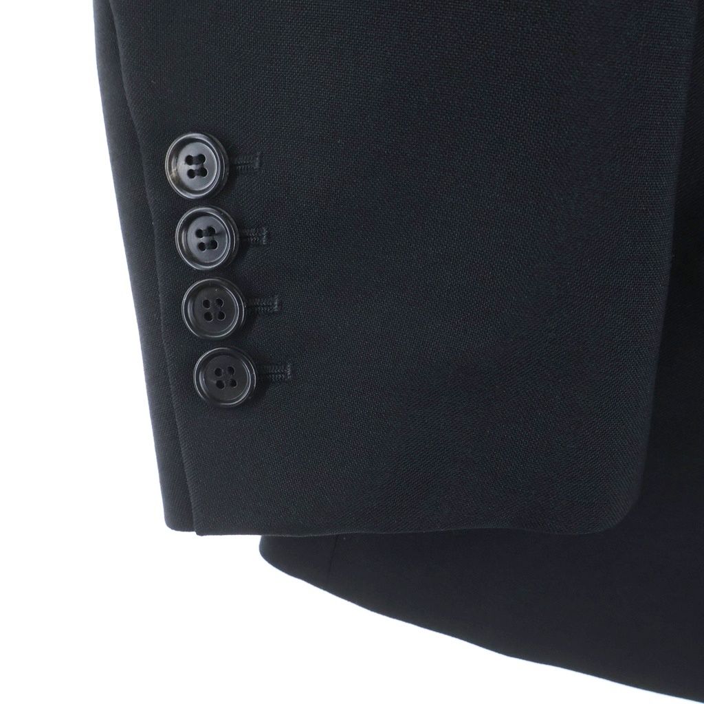 Dior Homme Chris Era Embroidery Peaked Lapel Tailored Jacket Black — view 5