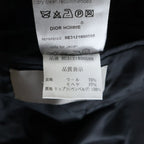 Dior Homme Chris Era Embroidery Peaked Lapel Tailored Jacket Black — view 7