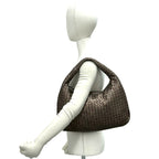 Bottega Veneta Hobo Intrecciato Leather Shoulder Bag Brown — view 2