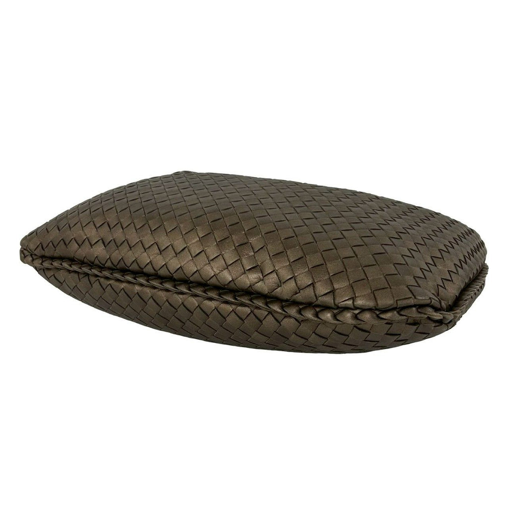 Bottega Veneta Hobo Intrecciato Leather Shoulder Bag Brown — view 8
