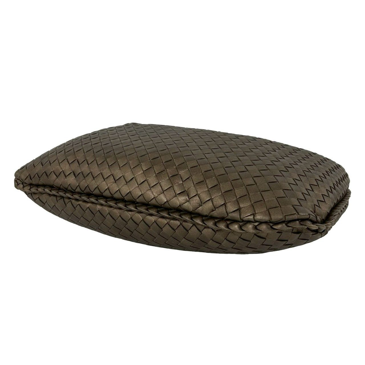 Bottega Veneta Hobo Intrecciato Leather Shoulder Bag Brown — view 8