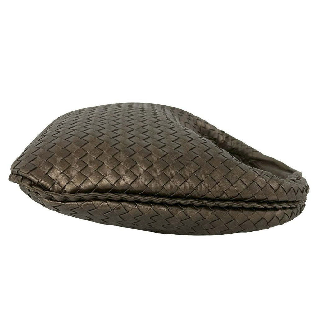 Bottega Veneta Hobo Intrecciato Leather Shoulder Bag Brown — view 6