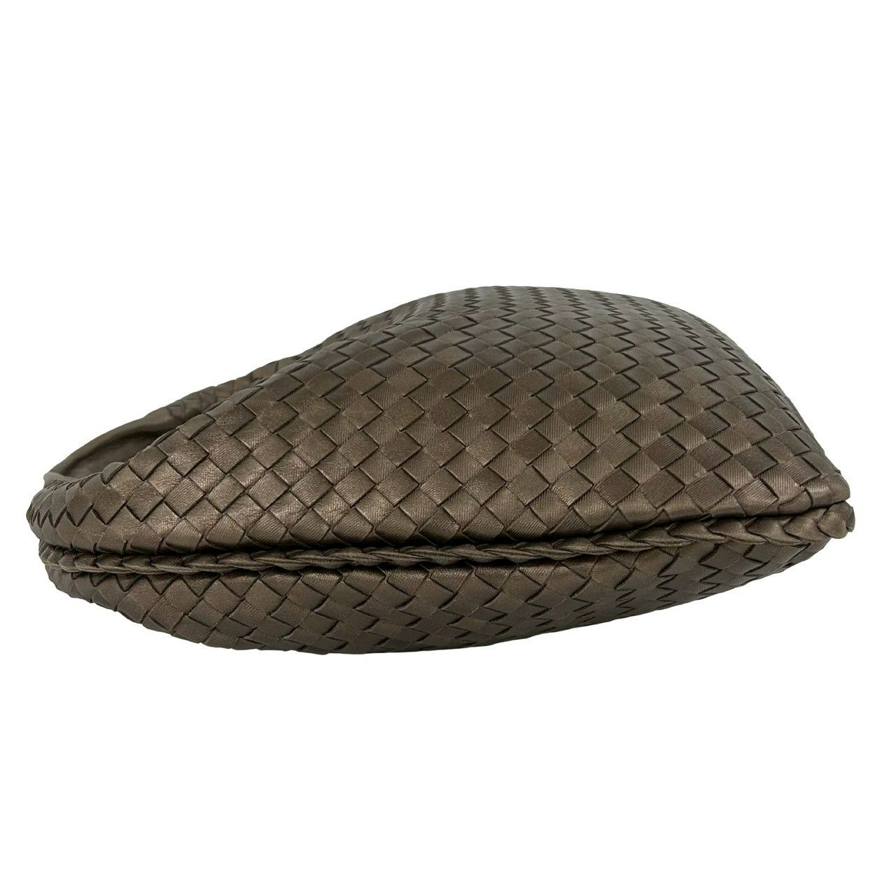 Bottega Veneta Hobo Intrecciato Leather Shoulder Bag Brown — view 5