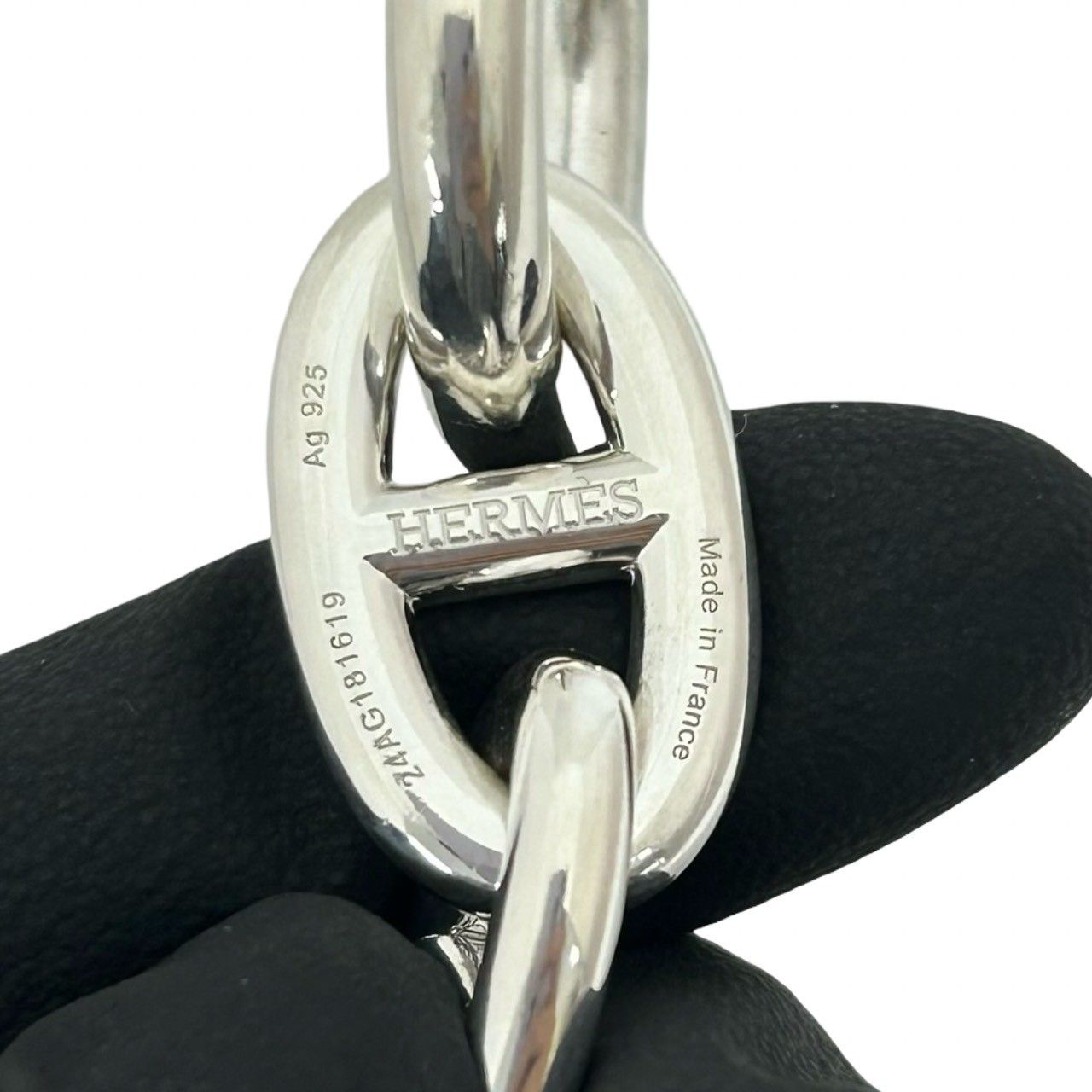 Hermes Chaine D'ancre TGM Bracelet 925 Sterling Silver — view 3