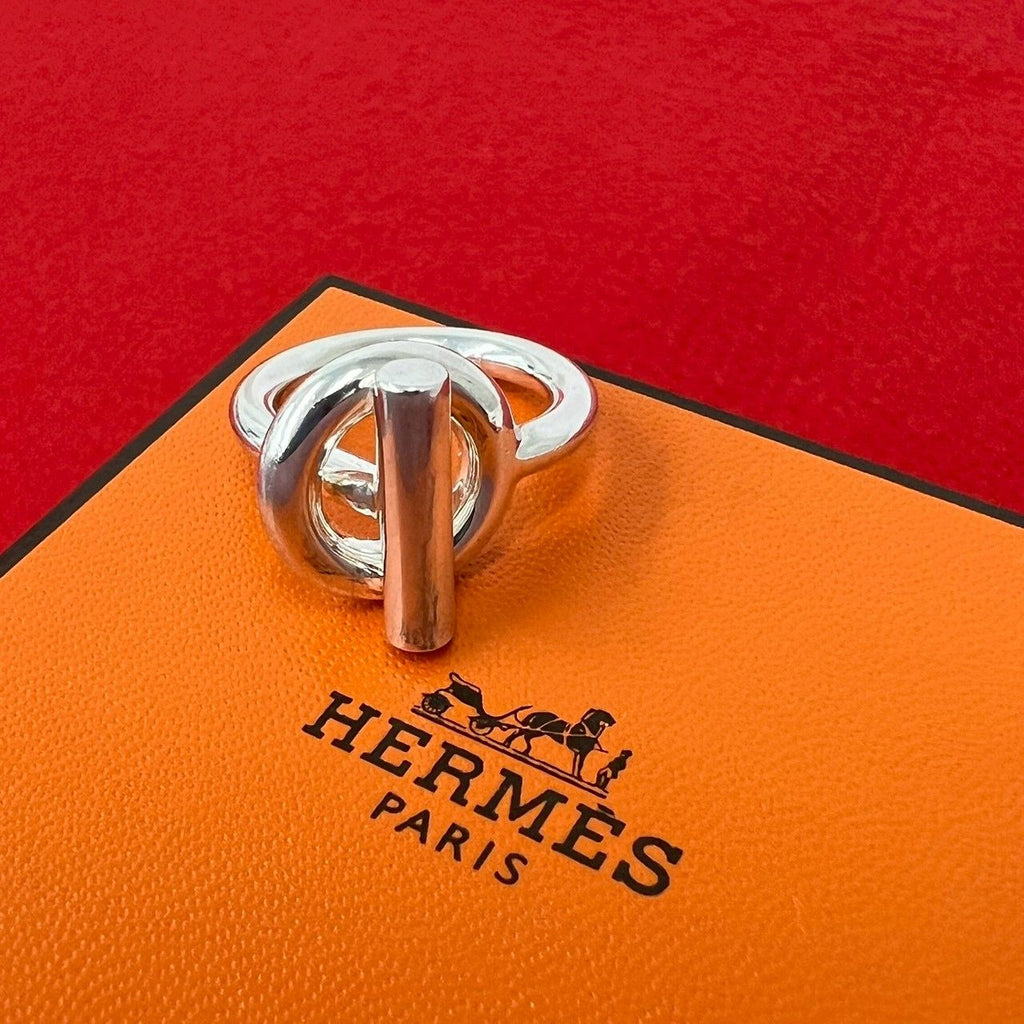 Hermes Echappee Ring 925 Sterling Silver