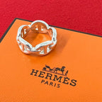 Hermes Chaine D'ancre PM Ring 925 Sterling Silver