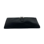 Hermes Bearn Box Calf Wallet Bifold Card Case Coin Purse Black — view 6