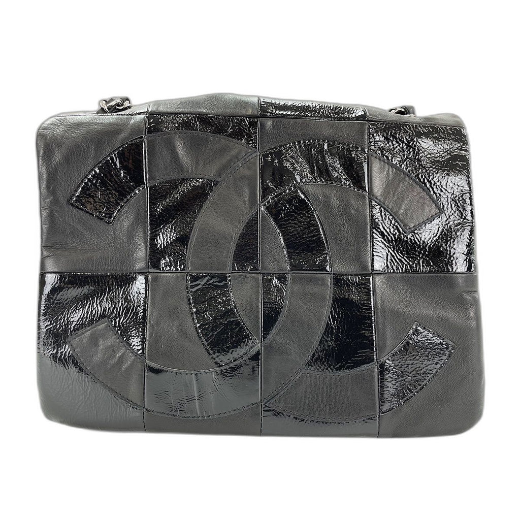 Chanel Shoulder Bag Lambskin Patchwork CC Logo