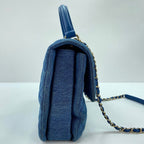 Chanel Handbag Quilted Blue — view 6
