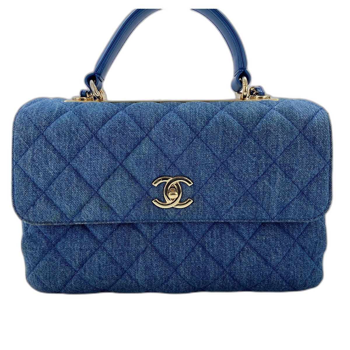 Chanel Handbag Quilted Blue — view 2